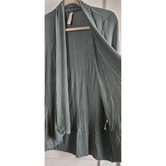Athleta woman green open flowy front‎ pockets cardigan MODAL  WOMAN XXS - Picture 5 of 7